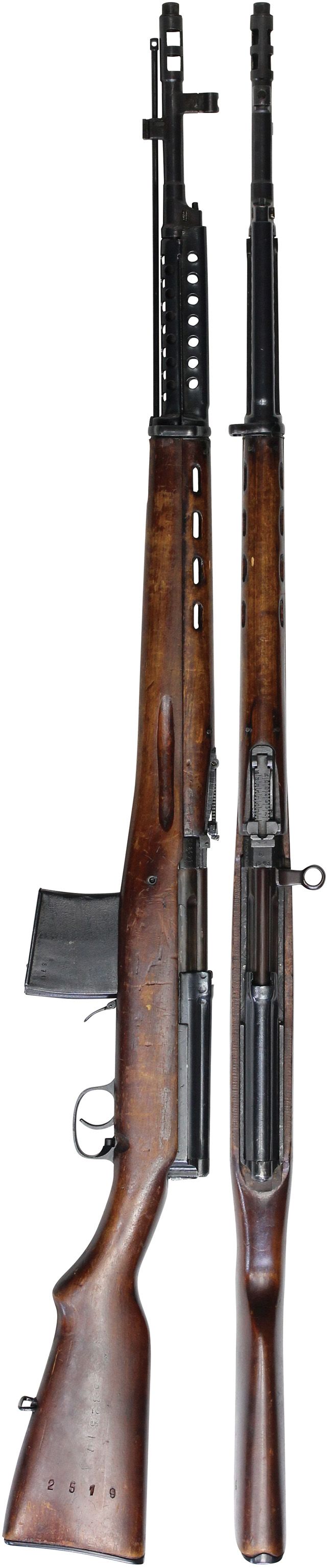 第二次大戦期 ソビエト軍 トカレフ AVT 1940 自動小銃の全体・側面ビュー その1
