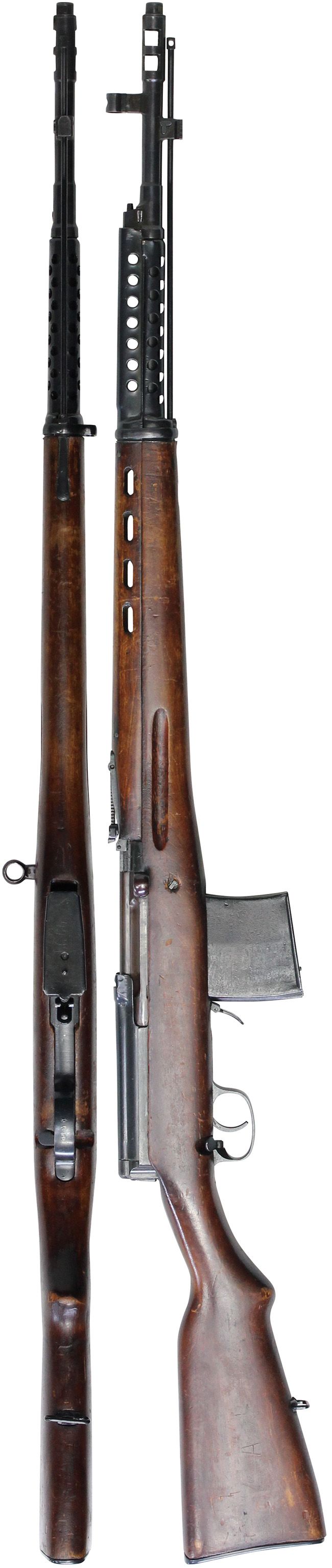 第二次大戦期 ソビエト軍 トカレフ AVT 1940 自動小銃の全体・側面ビュー その2