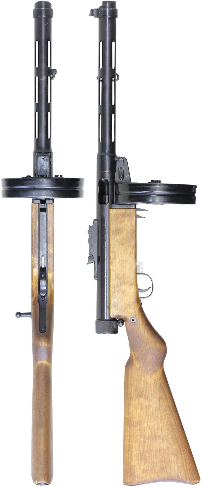 第二次大戦期 フィンランド軍 スオミ M31 短機関銃 (前期型) の全体・側面ビュー その2