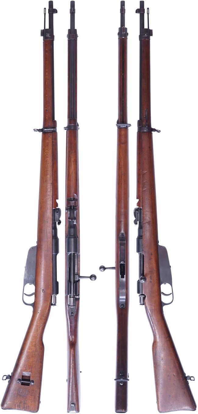 第二次大戦期 イタリア軍 カルカノ M1941 歩兵銃の全体・側面ビュー
