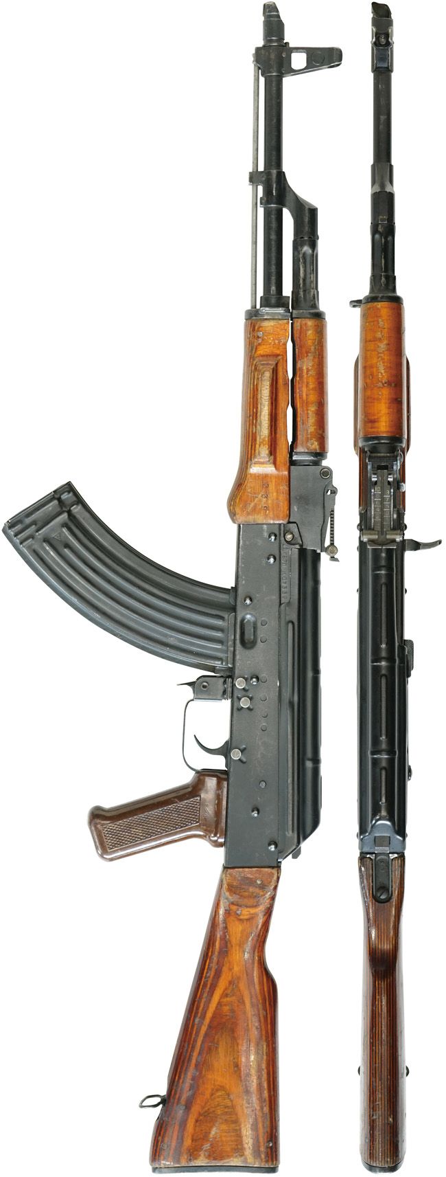 冷戦期 ソビエト軍 AKM 自動小銃の全体・側面ビュー その1