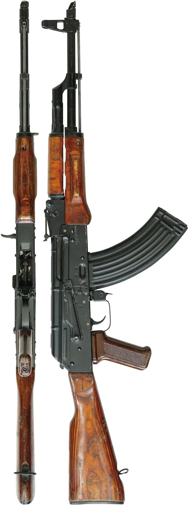 冷戦期 ソビエト軍 AKM 自動小銃の全体・側面ビュー その2