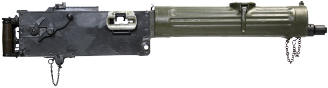 第二次大戦期 ロシア軍 マキシム M1910 重機関銃の右側面ビュー