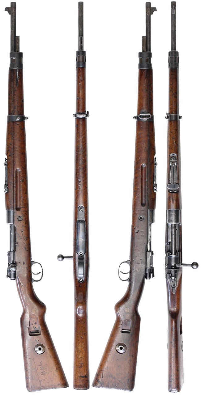 第二次大戦期 ドイツ軍 Gew.24(t) 小銃の全体・側面ビュー