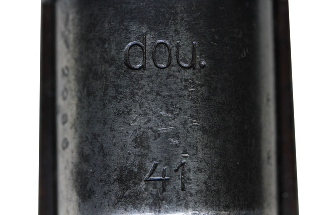 第二次大戦期 ドイツ軍 Gew.24(t) 小銃のメーカー・コード刻印「dou」の詳細