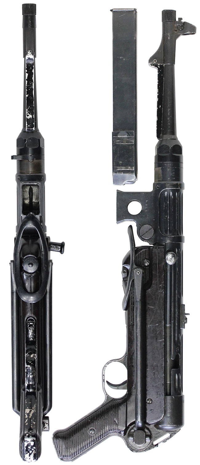 第二次大戦期 ドイツ軍 MP38 短機関銃の全体・側面ビュー その2