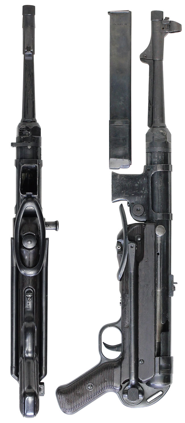 第二次大戦期 ドイツ軍 MP40 短機関銃の全体・側面ビュー その2