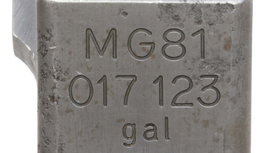 第二次大戦期 ドイツ軍 MG81 航空機関銃のモデル名刻印の詳細
