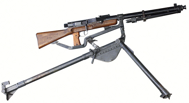 第二次大戦期 スイス軍 Lmg 25 軽機関銃の三脚搭載状態の詳細