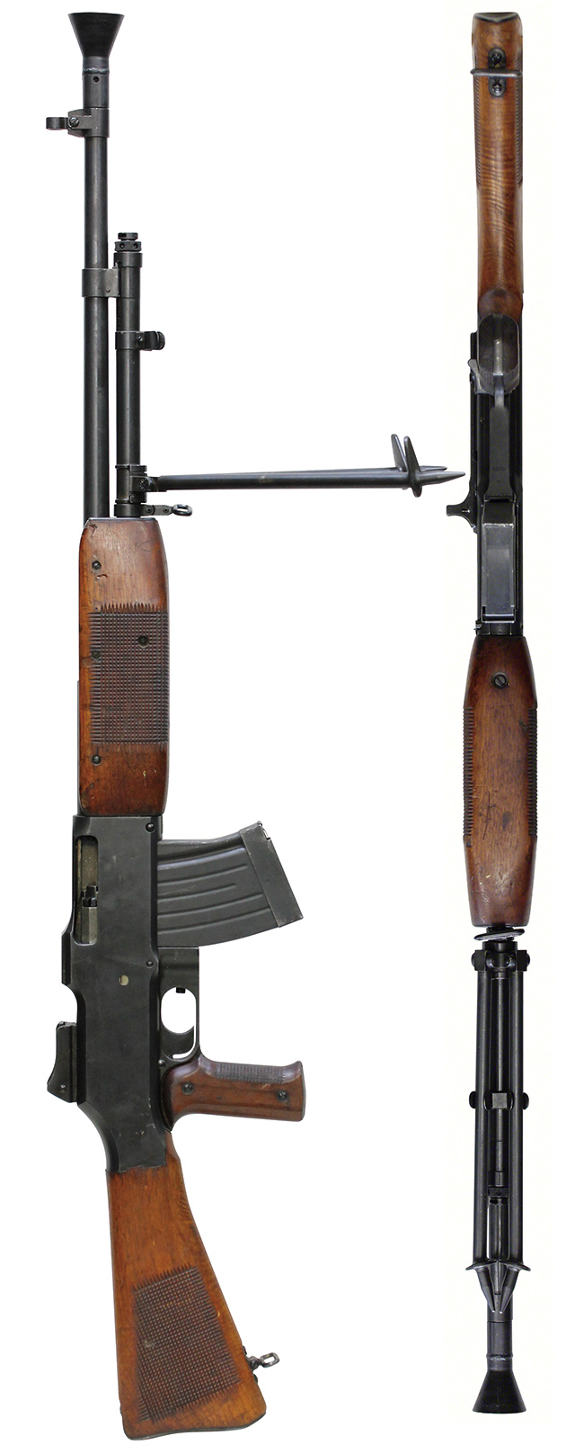 第二次大戦期 スウェーデン軍 カール・グスタフ Kg m/21 軽機関銃の全体・側面ビュー その2