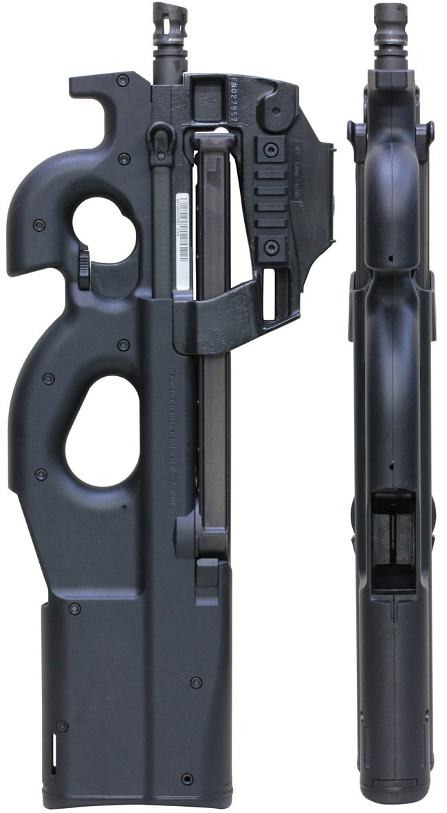 現代 ベルギー軍 FN P90 短機関銃の全体・側面ビュー その2