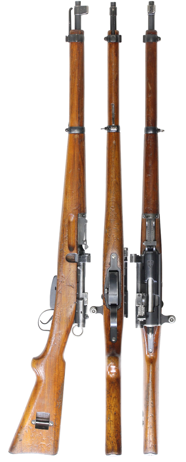 第二次大戦期 スイス軍 シュミット・ルビン ZfK31/42 狙撃銃の全体・側面ビュー その2