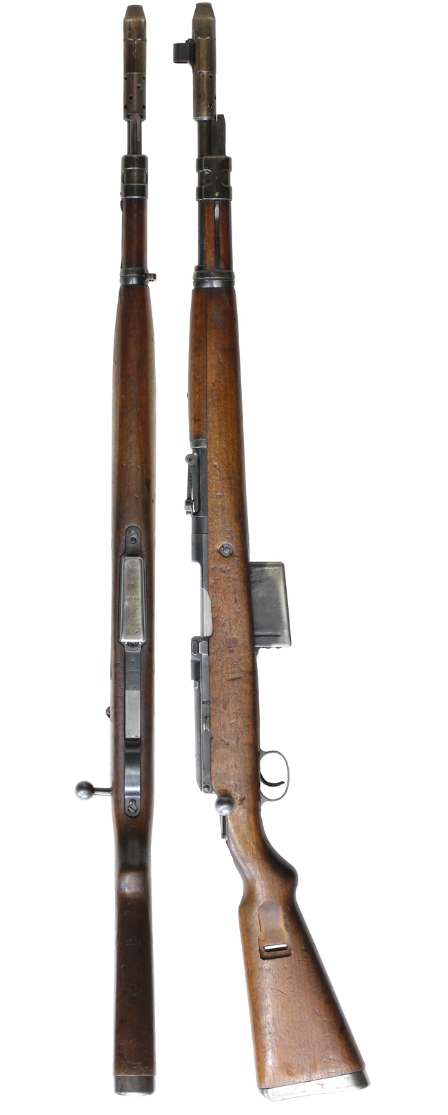 第二次大戦期 ドイツ軍 モーゼル Gew.41 (M) 自動小銃の全体・側面ビュー その1