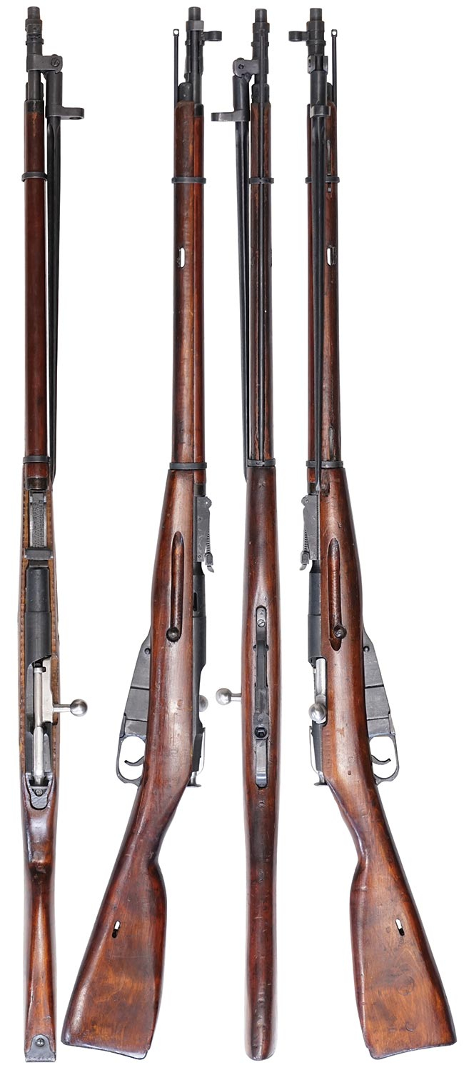 第二次大戦期 ソビエト軍 モシンナガン M1891/30 歩兵銃の全体・側面ビュー