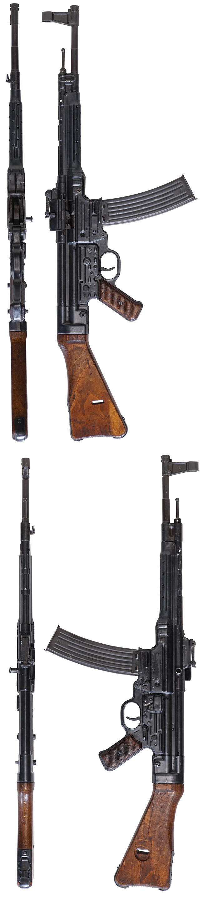 第二次大戦期 ドイツ軍 MP44 突撃銃の全体・側面ビュー