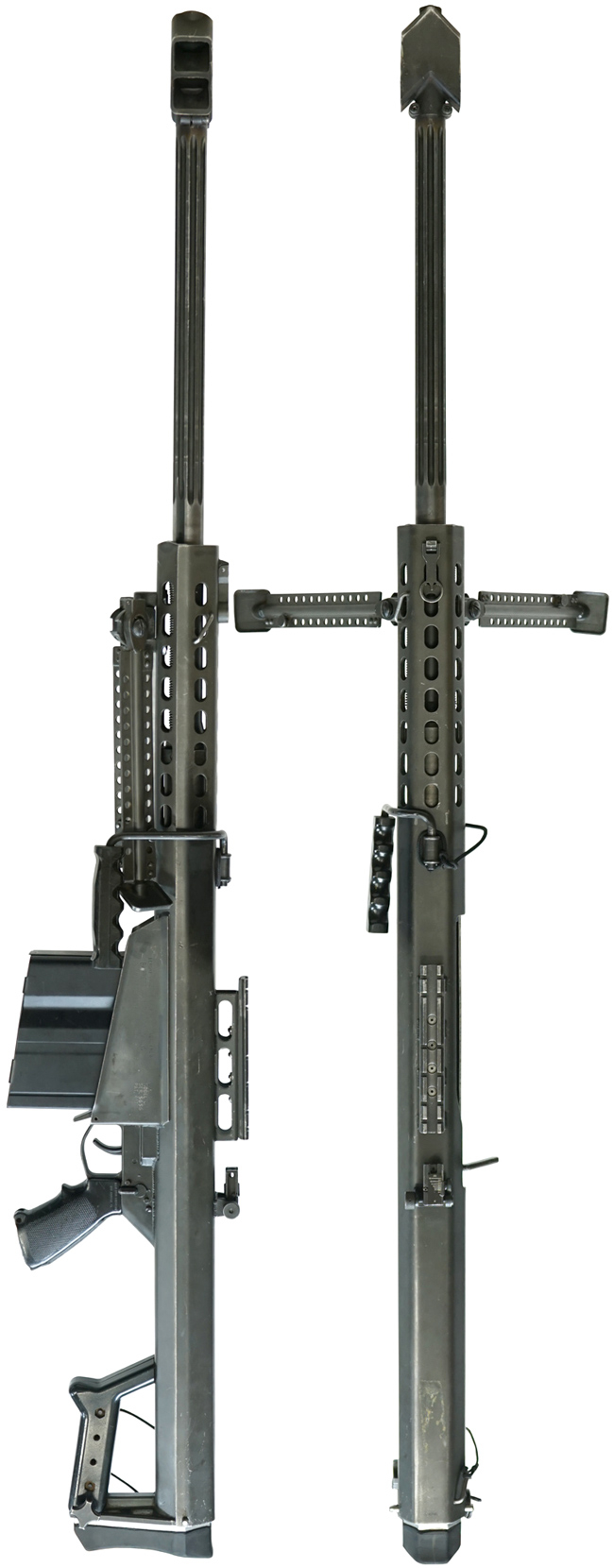 冷戦期 アメリカ バレット M82A1 狙撃銃の全体・側面ビュー その2