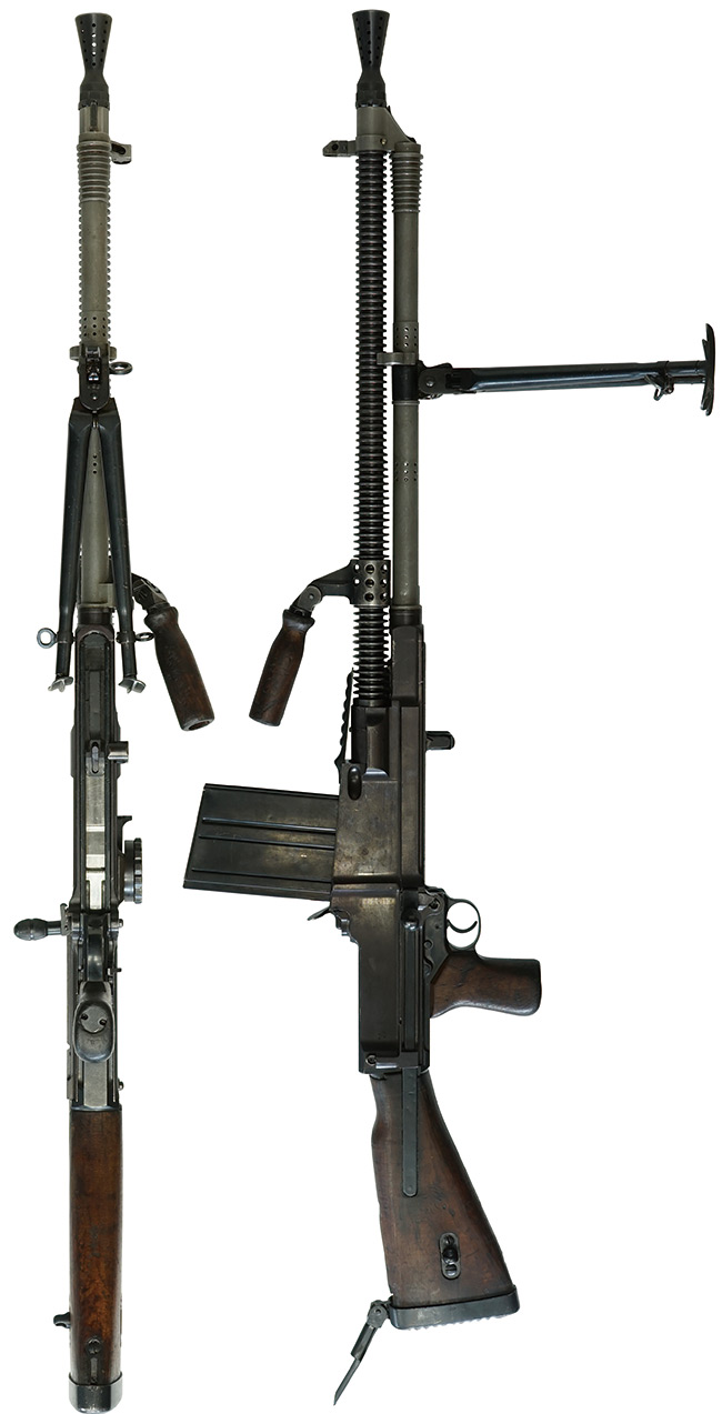 第二次大戦期 ドイツ軍 MG26(t) 軽機関銃 (ドイツ軍用 ZB26 軽機関銃)の全体・側面ビュー その2