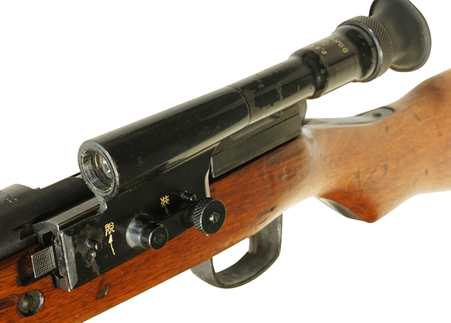 第二次大戦期 日本陸軍 九九式短狙撃銃の照準眼鏡 (スコープ) の詳細