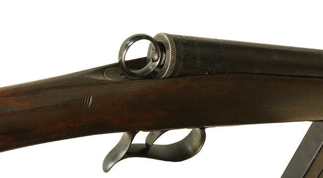 第二次大戦期 イタリア ベレッタ M1918/30 自動小銃のコッキング・リングの詳細