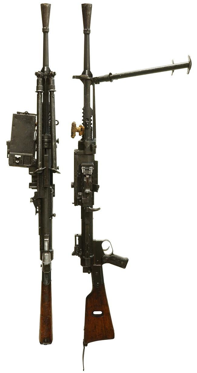 第二次大戦期 イタリア軍 ブレダ M1930 軽機関銃の全体・側面ビュー その1