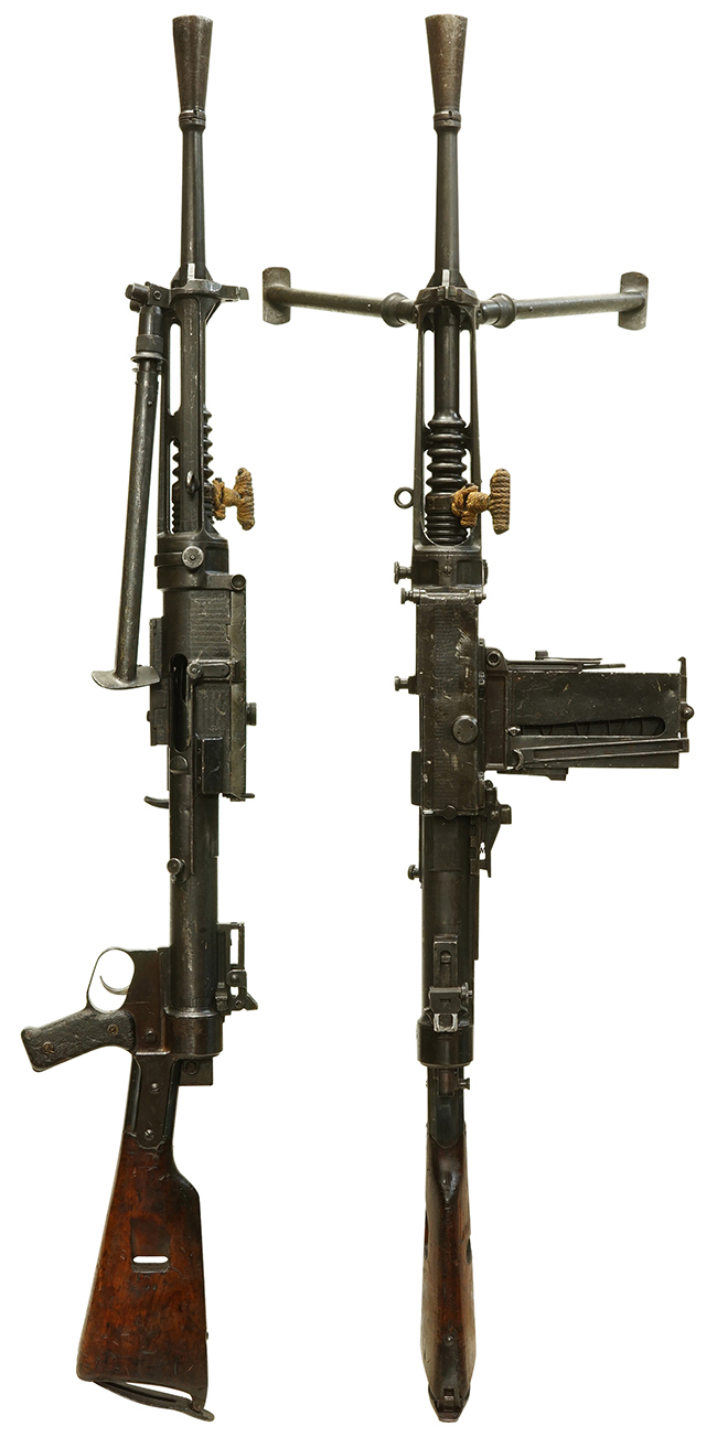 第二次大戦期 イタリア軍 ブレダ M1930 軽機関銃の全体・側面ビュー その2