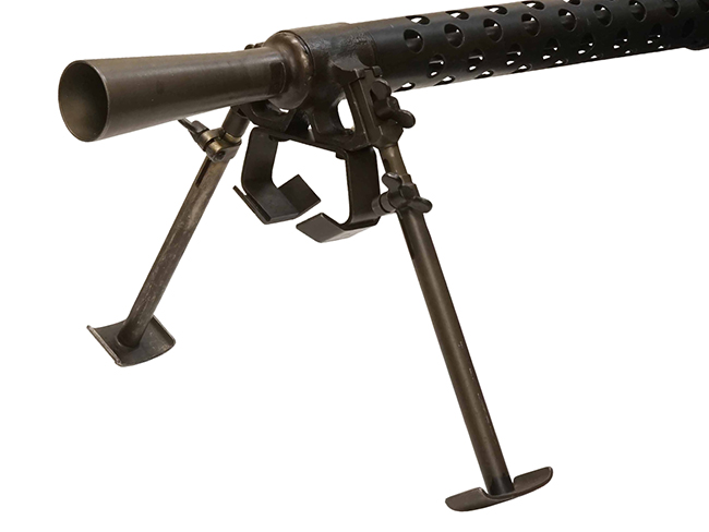 第二次大戦期 アメリカ軍 ブローニング .30口径 M1919A6 軽機関銃のフラッシュ・ハイダーおよび二脚の詳細