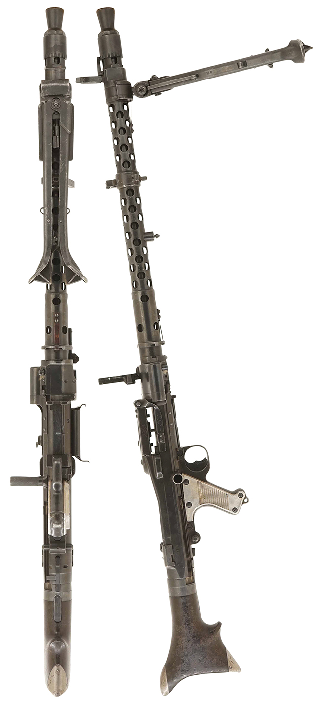 第二次大戦期 ドイツ軍 MG34 汎用機関銃の全体・側面ビュー その1