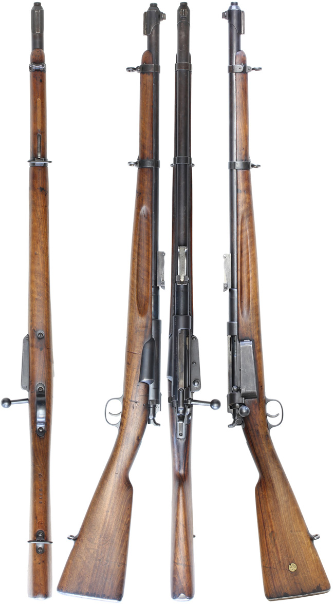 第二次大戦期 デンマーク軍 クラグ・ヨルゲンセン M1889/24 歩兵用短小銃の全体・側面ビュー