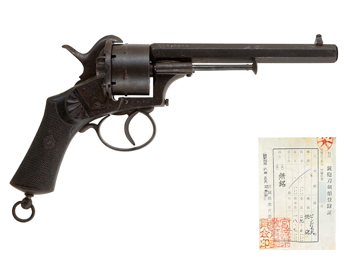 ベルギー H. Comblain社製 ルフォーショー 6連発 リボルバー (登録証付古式銃、#3490)