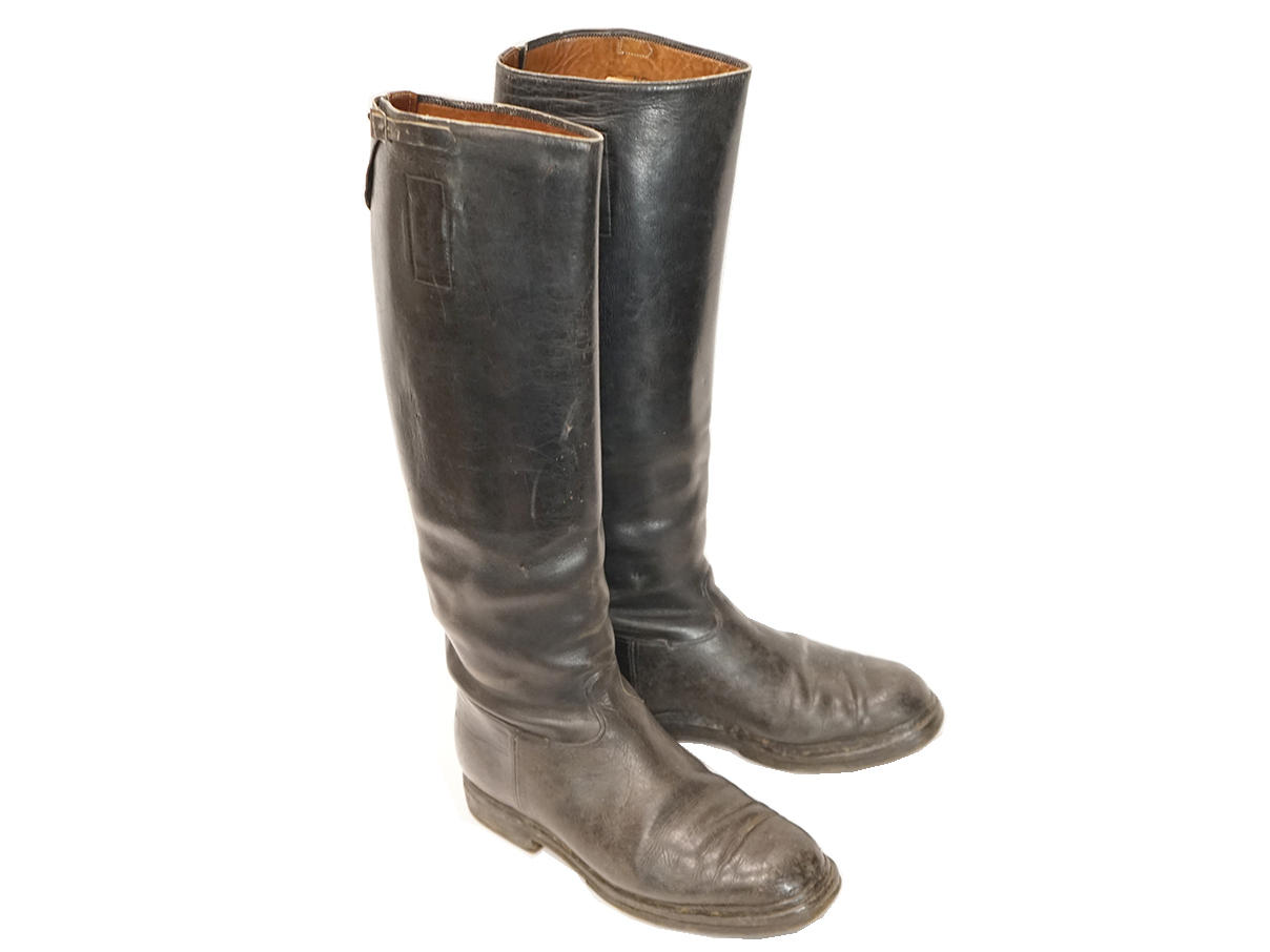 ドイツ陸軍 将校用黒革ブーツ