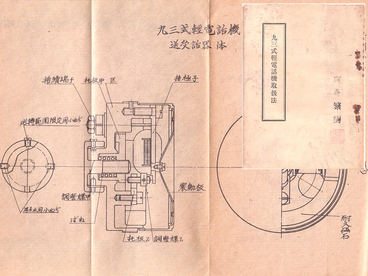 九三式軽電話機取扱法 (昭和10年)