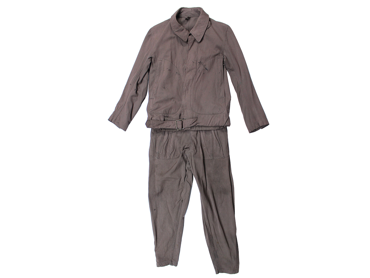 陸軍第二種夏用飛行服上下 (三号、昭和十九年製、廣支検定)
