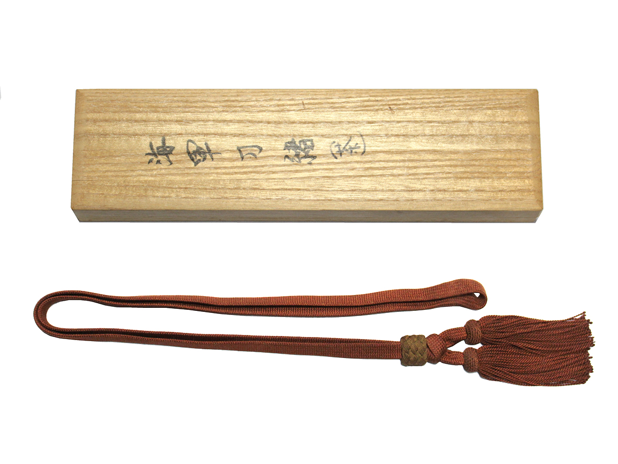 海軍士官平織刀緒 (茶色、代用桐箱付)