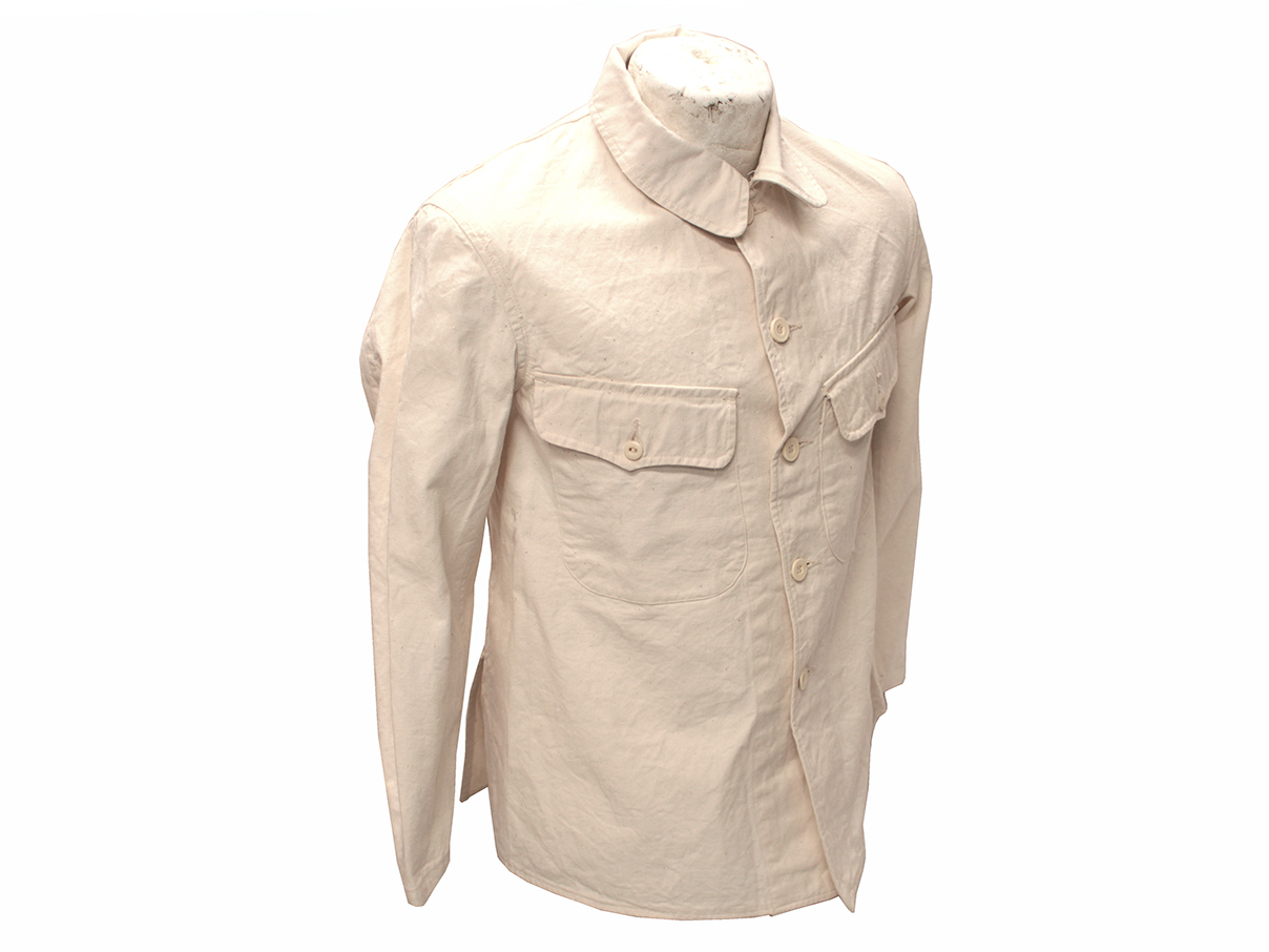 陸軍下士官兵用第一種作業衣上衣 (五号、昭和十七年製、大支検定)