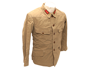 陸軍下士官兵用九八式代用冬軍衣上衣 (四号、昭和十七年製、本廠検定、一等兵襟章付)