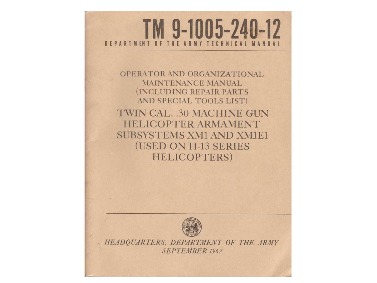 .30口径 ヘリコプター用双連銃架 マニュアル
