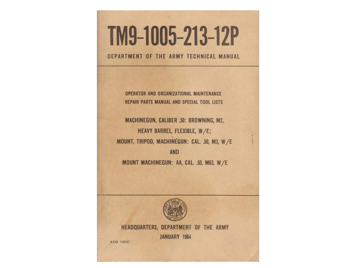 .50口径 マニュアル (三脚, M63対空三脚、1964年発行)