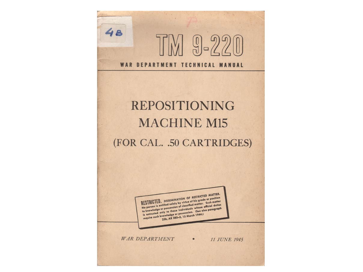 .50口径 マニュアル (M15 機関銃自動装弾器)