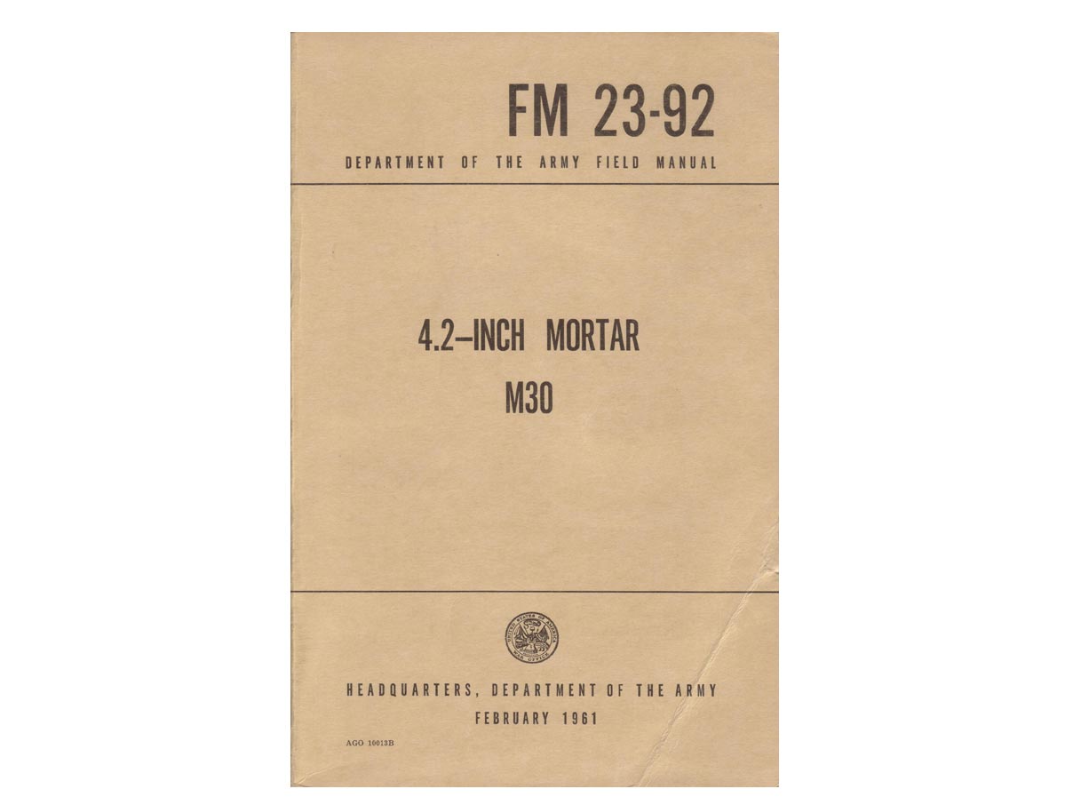 M30 4.2インチ 迫撃砲 マニュアル