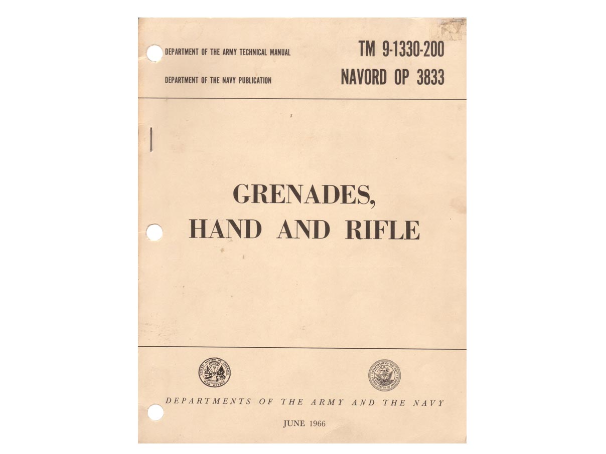 米軍 ライフル & ハンド・グレネード マニュアル