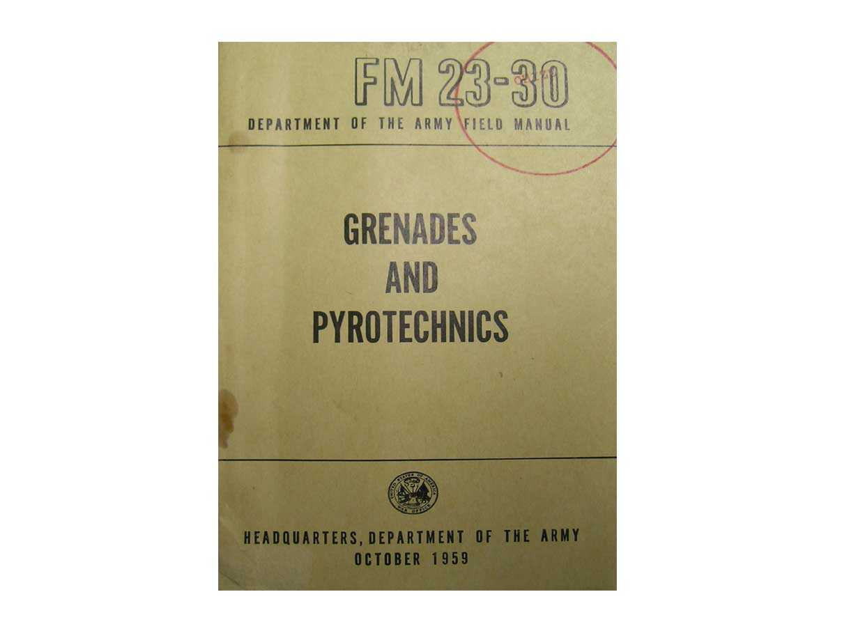 グレネードと火薬取扱い マニュアル