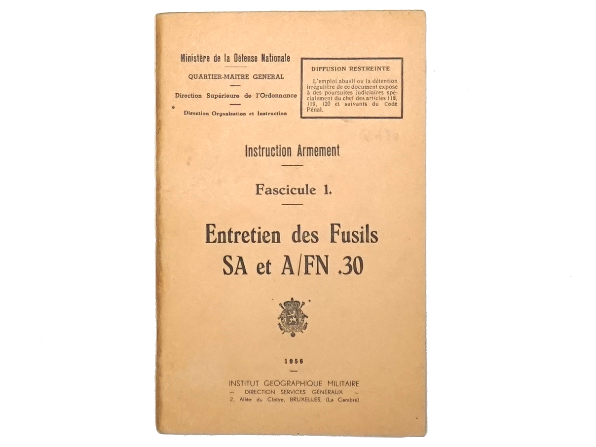 FN SA49 マニュアル (仏・蘭語)