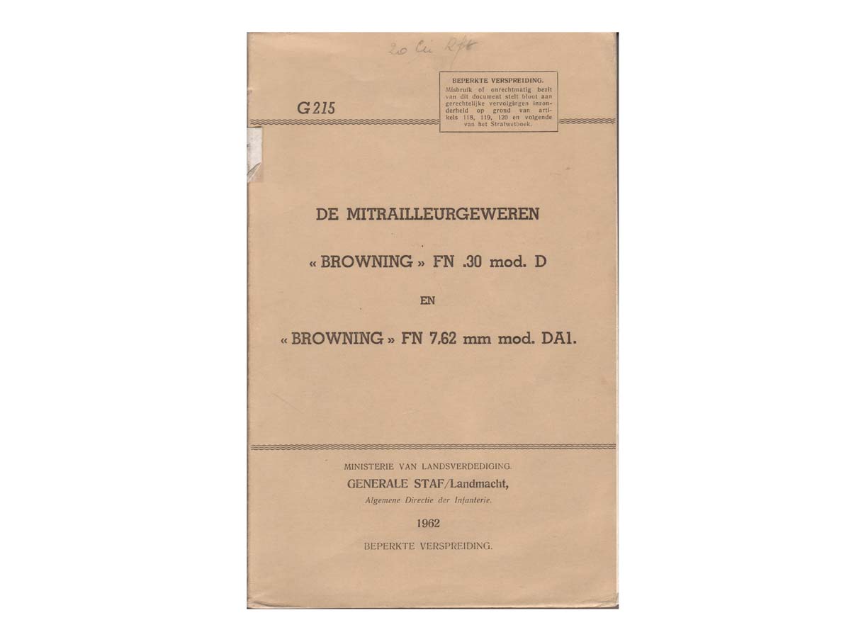 FND 軽機関銃 マニュアル