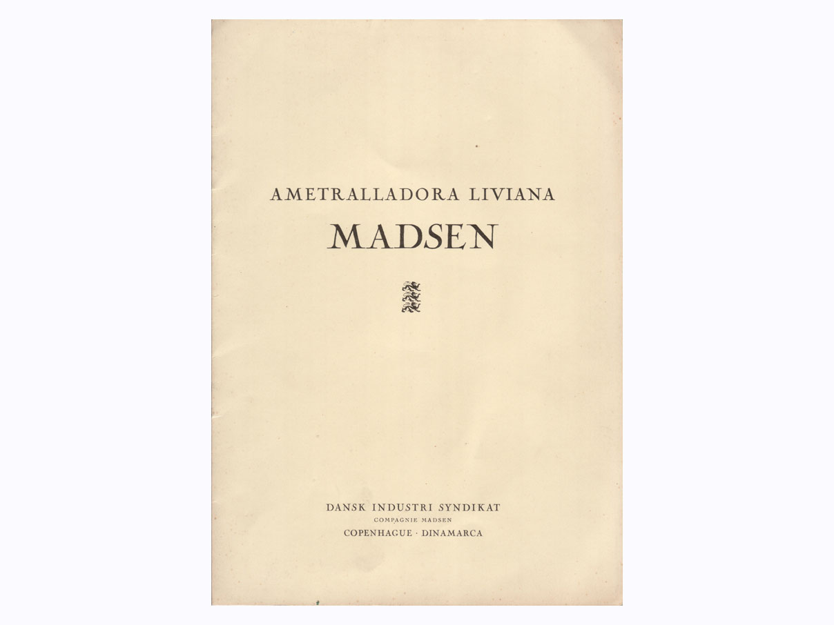 マドセン M50 短機関銃 マニュアル