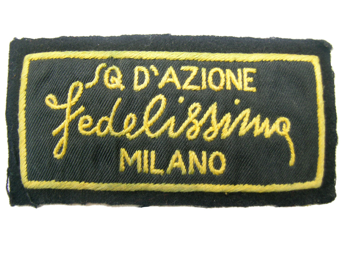 イタリア軍 SQ D’Azione Fedelistimg Milano 胸章 (価格を見直しました)