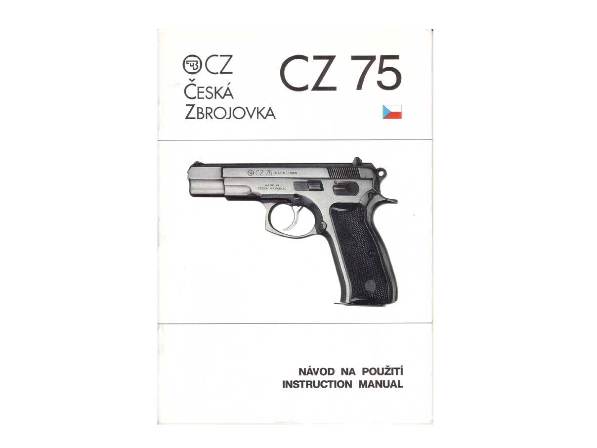 CZ75, CZ75 Compact, CZ75 DAO ピストル マニュアル (チェコ英二ヶ国語)