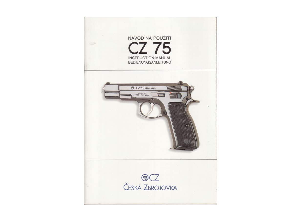 CZ75 ピストル マニュアル (3カ国語)
