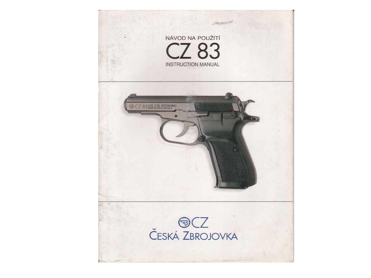 CZ83 ピストル マニュアル (二ヶ国語)