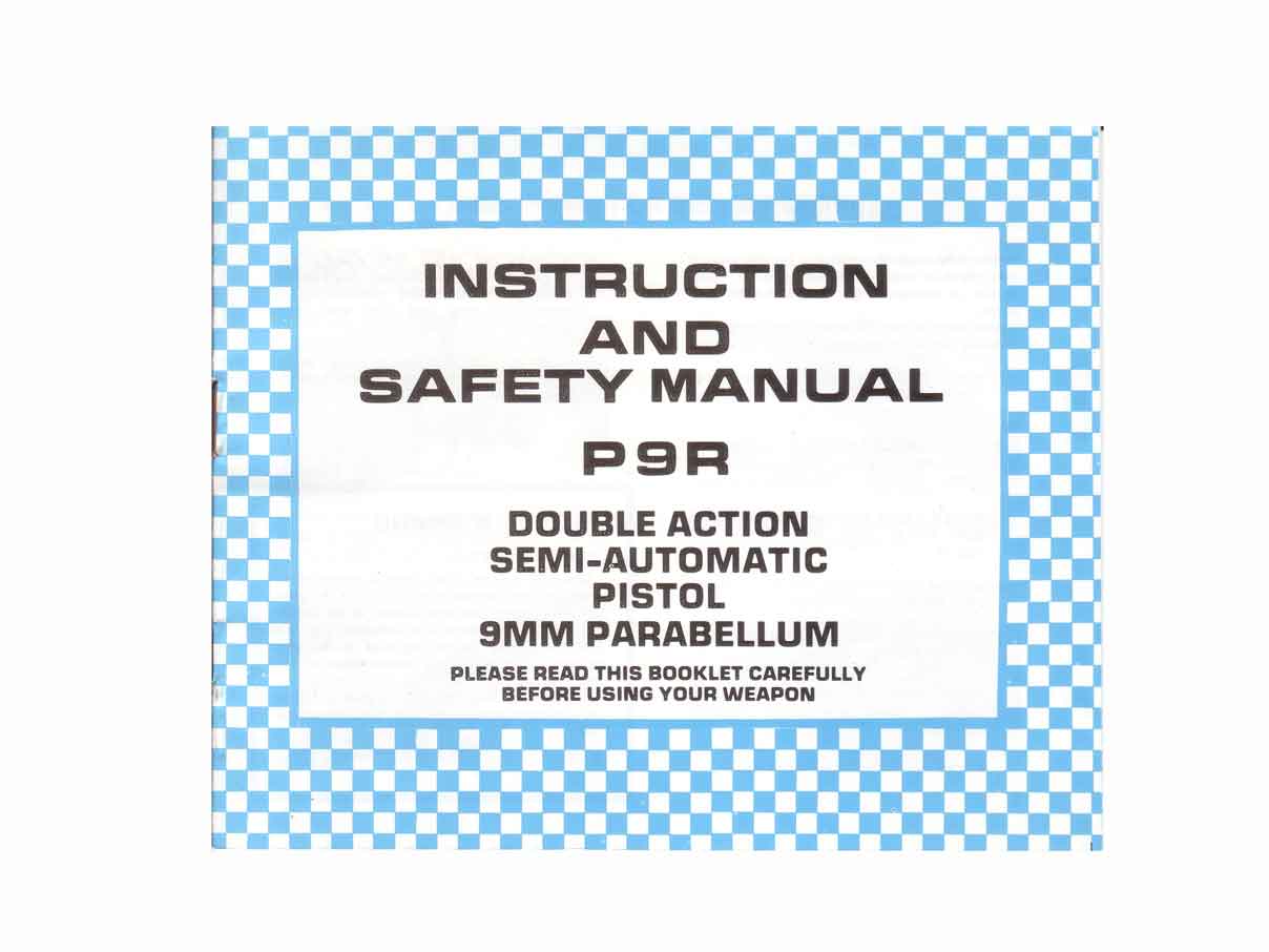 ハンガリー P9R拳銃 マニュアル