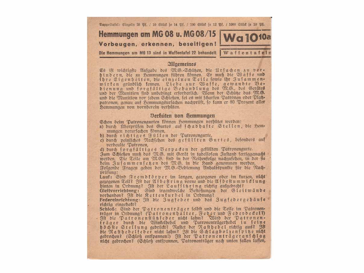 MG08/15 マニュアル